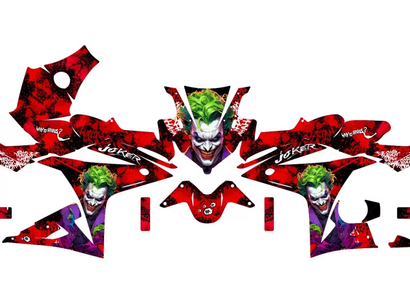 kit déco honda cbr 500 r – joker rouge