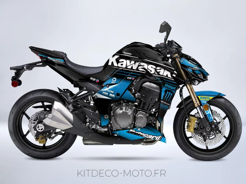 kit déco kawasaki z1000 monster bleu