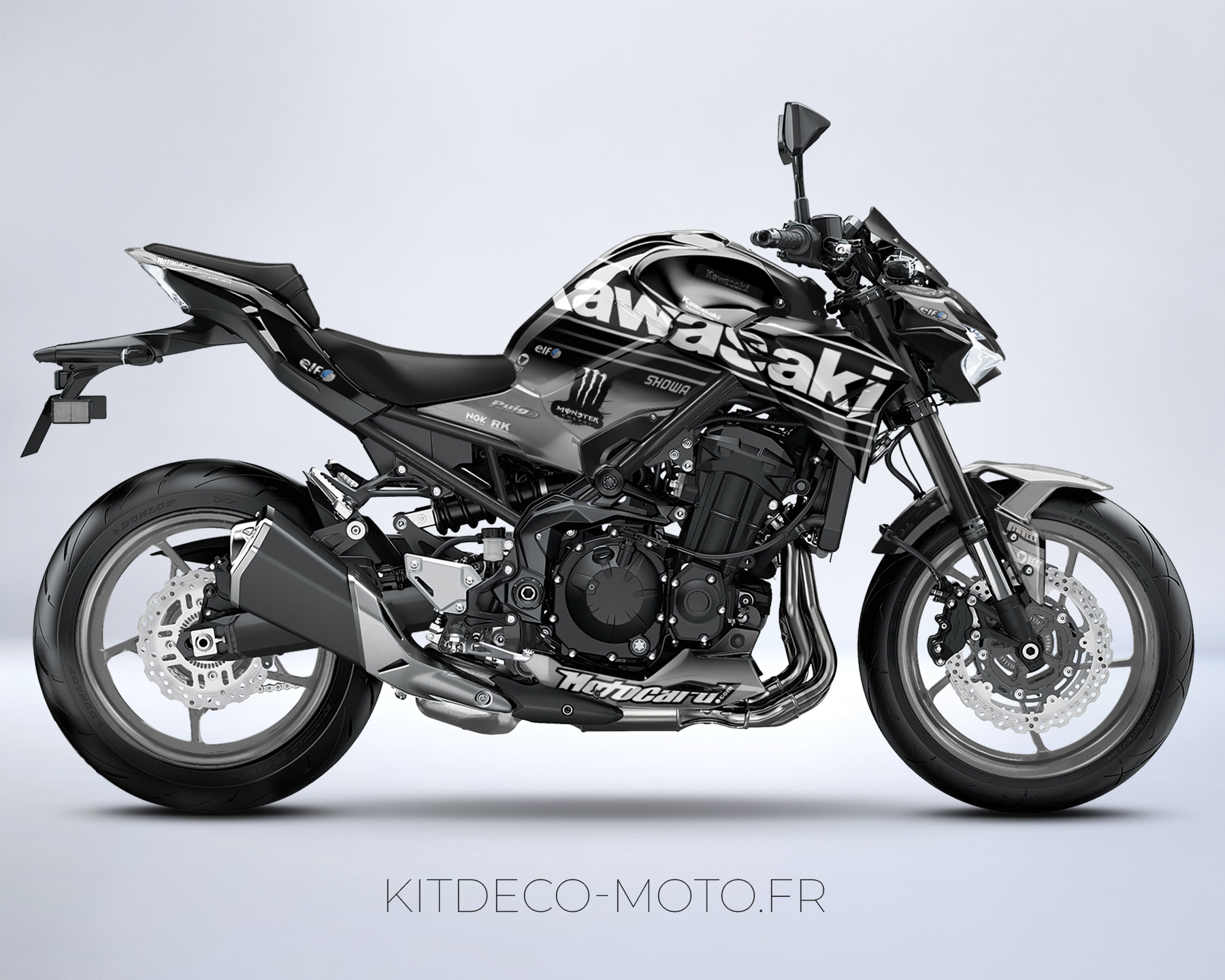 kit déco kawasaki z900 monster noir