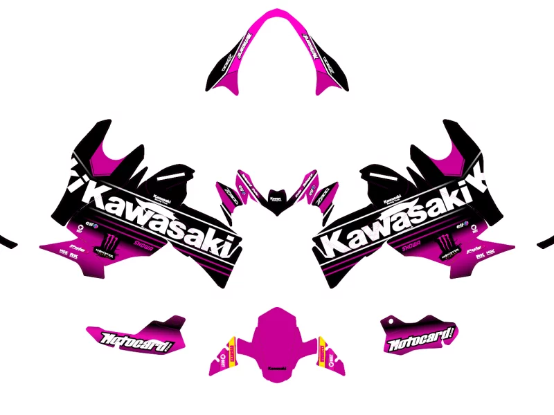 kit déco kawasaki z900 monster rose