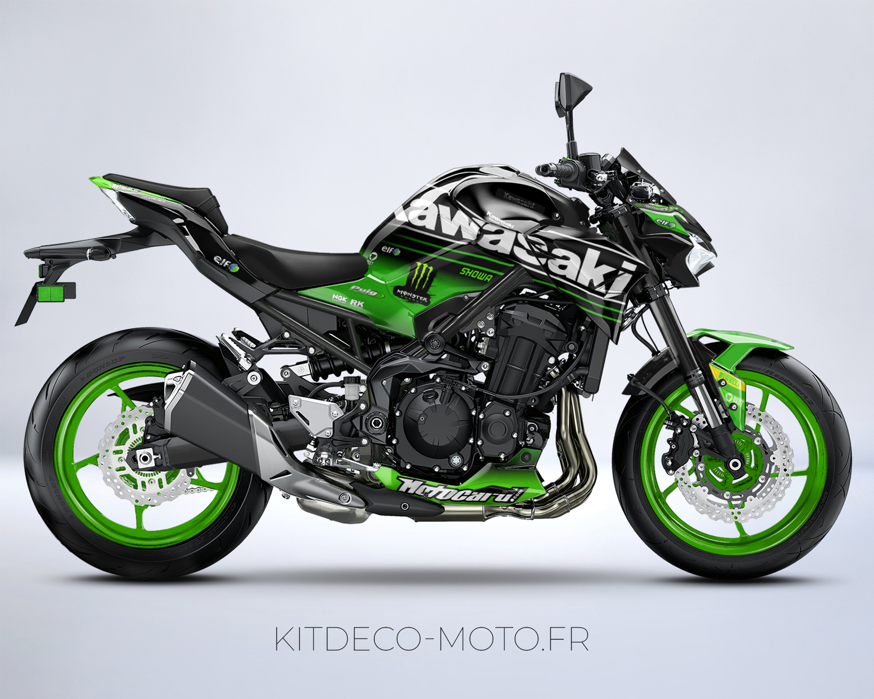 kit déco kawasaki z900 monster vert