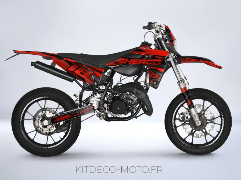 kit déco sherco 50 sm – airon rouge