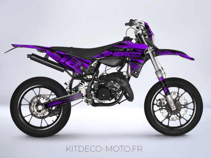 kit déco sherco 50 sm – airon violet