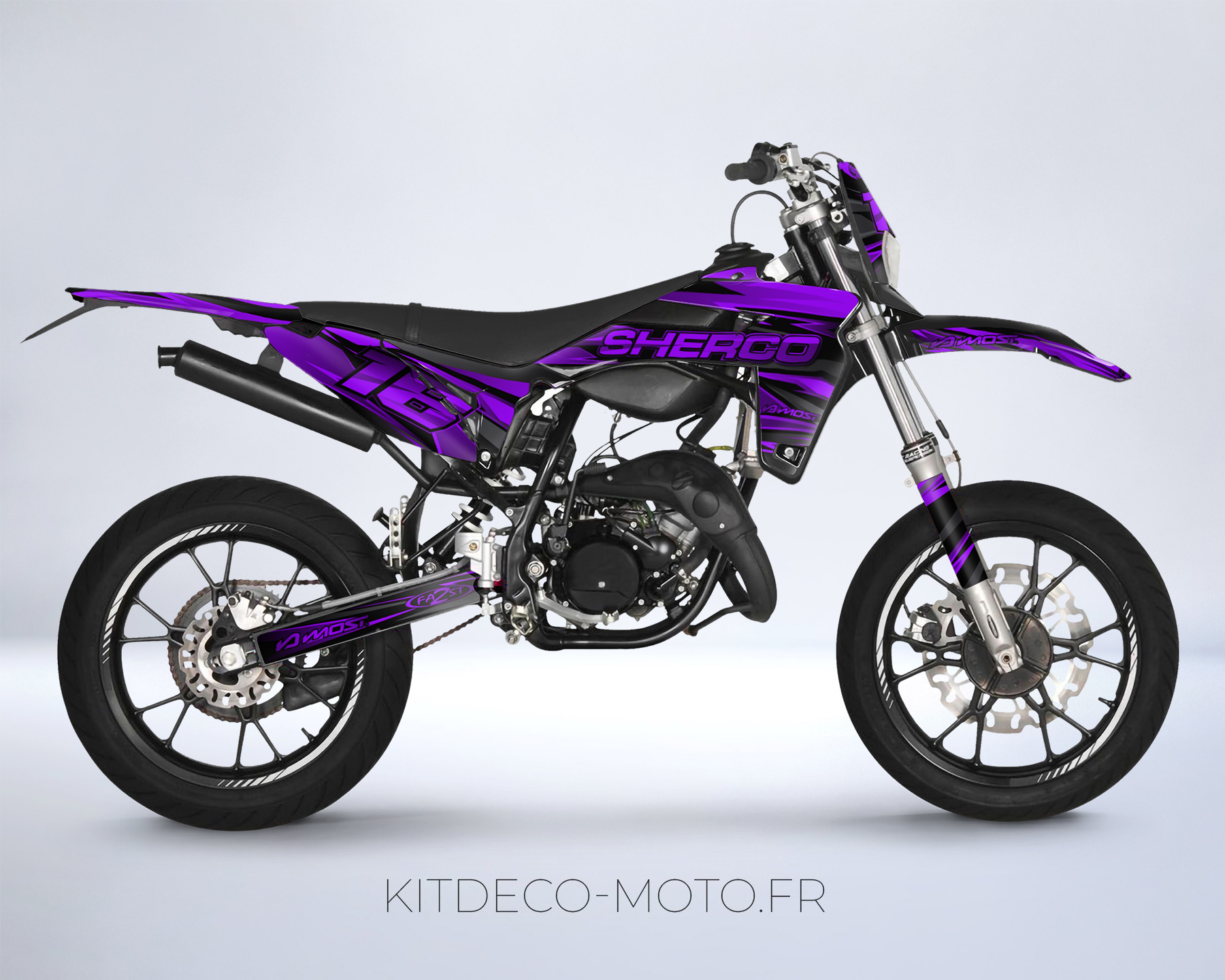 kit déco sherco 50 sm – airon violet