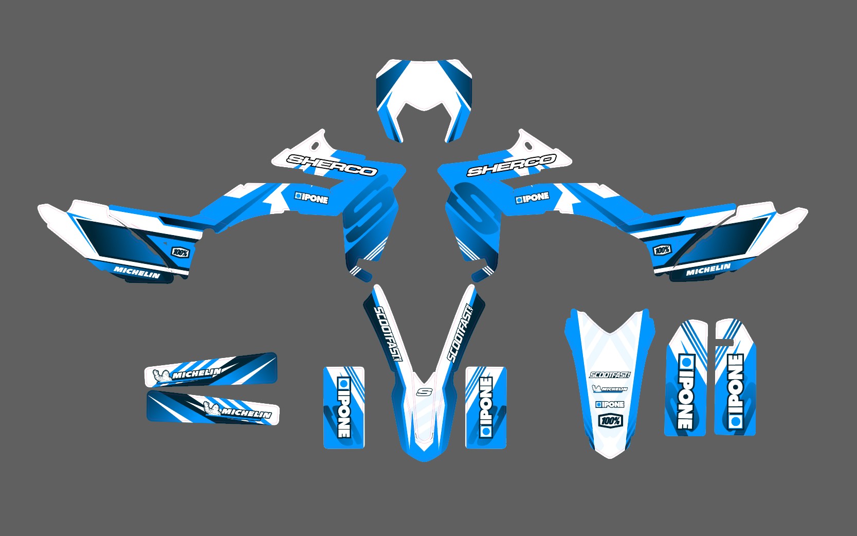 kit déco sherco 50 sm – yope