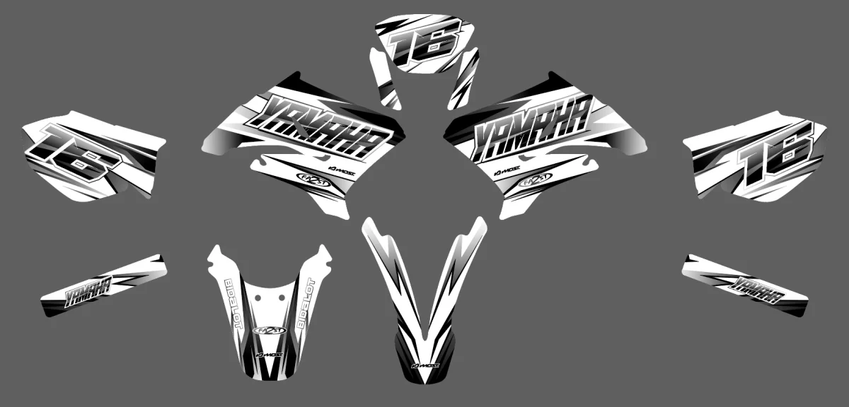 kit déco yamaha dt 50 – airon blanc