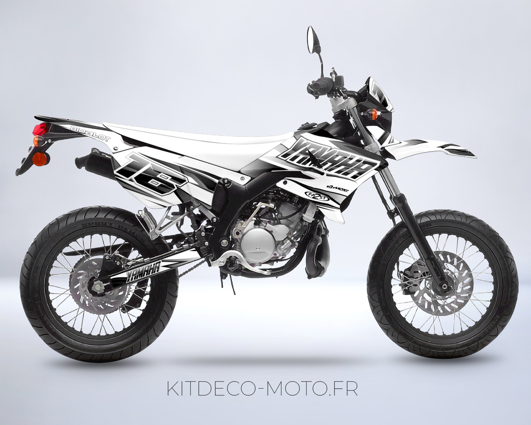 kit déco yamaha dt 50 – airon blanc