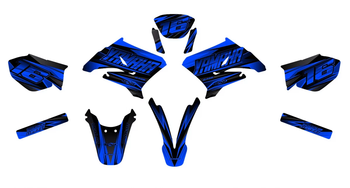 kit déco yamaha dt 50 – airon bleu