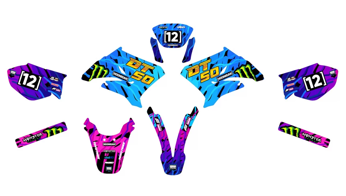 kit déco yamaha dt 50 – monster