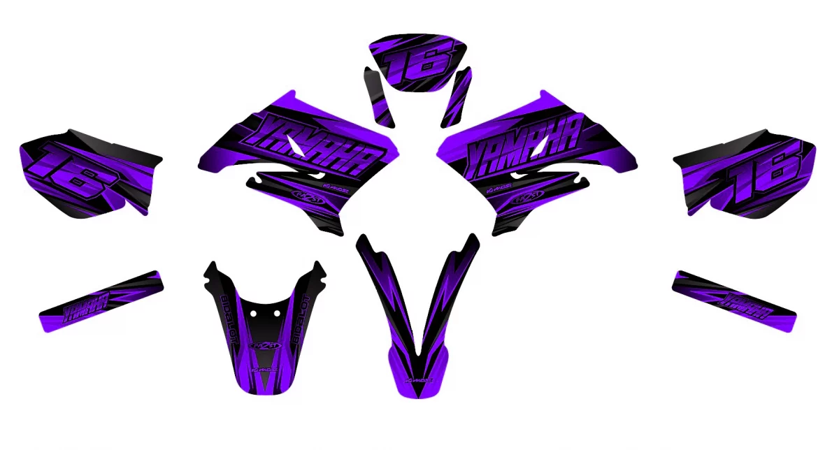 kit déco yamaha dt 50 – airon violet