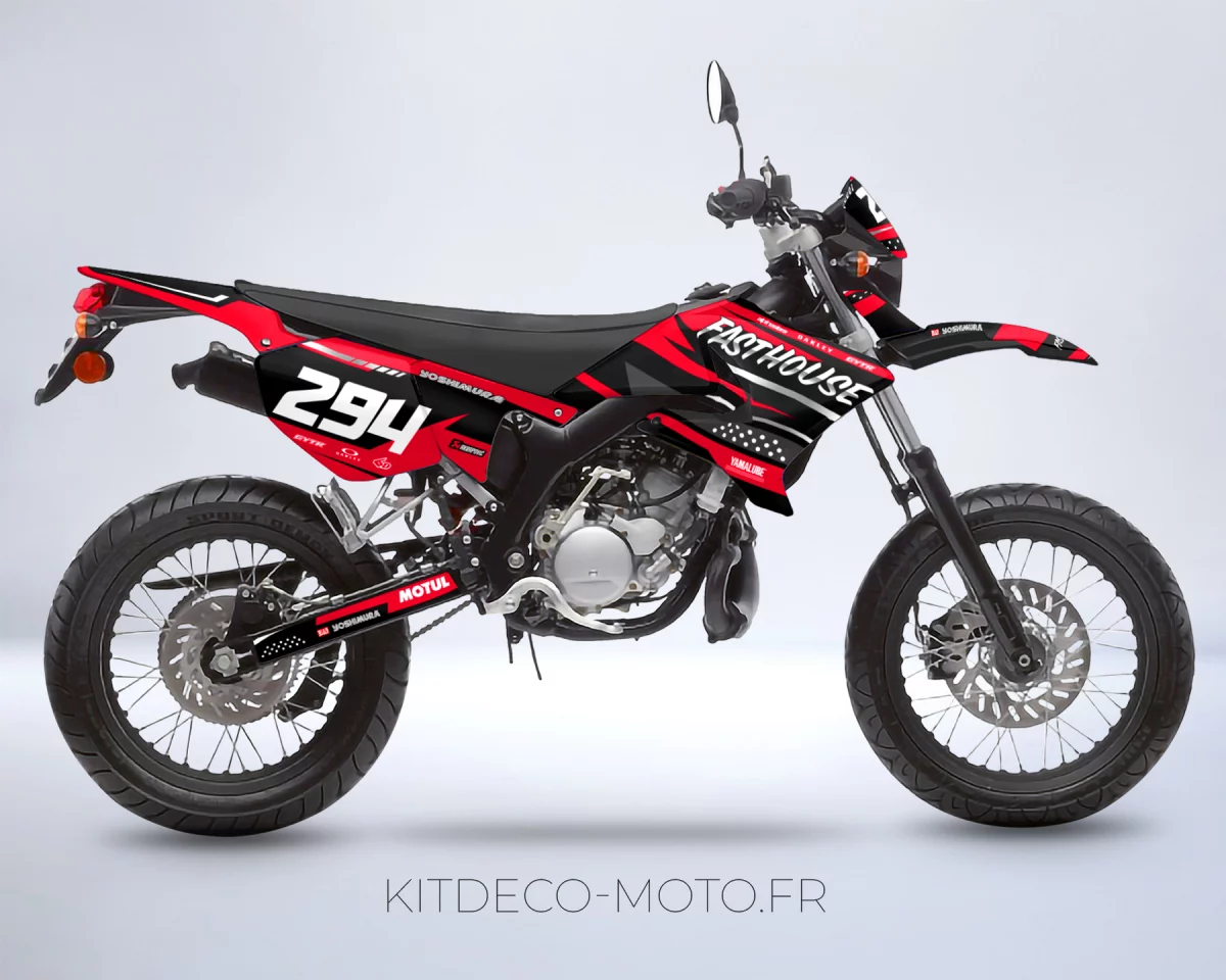 kit déco yamaha dt 50 – fasthouse rouge