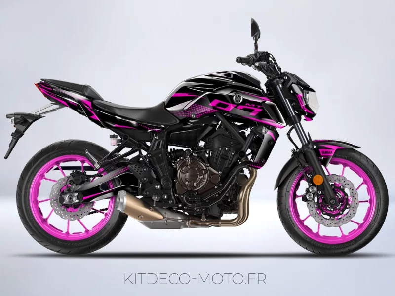 kit déco yamaha mt 07 race rose