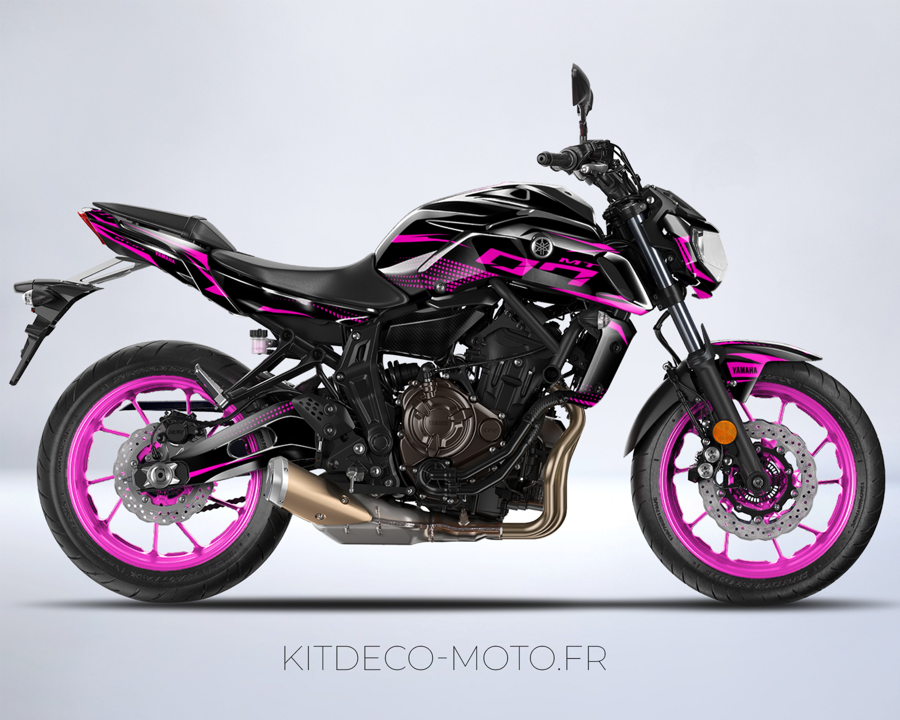 kit déco yamaha mt 07 race rose