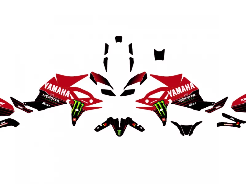 kit déco yamaha tracer 900 monster rouge
