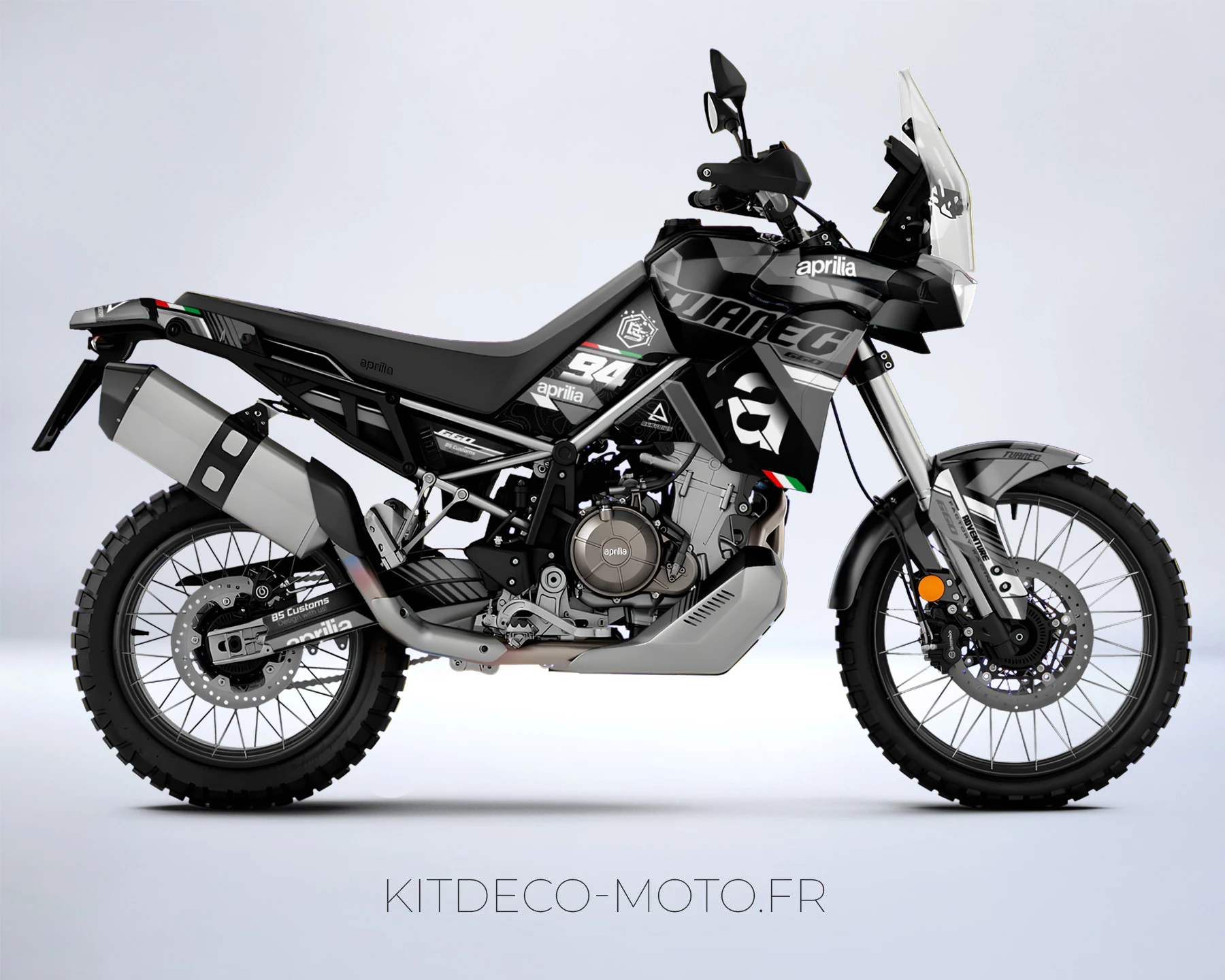 kit déco aprilia tuareg 660 – race gris