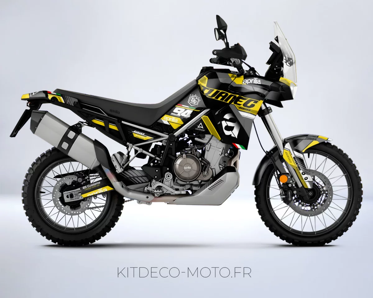 kit déco aprilia tuareg 660 – race jaune