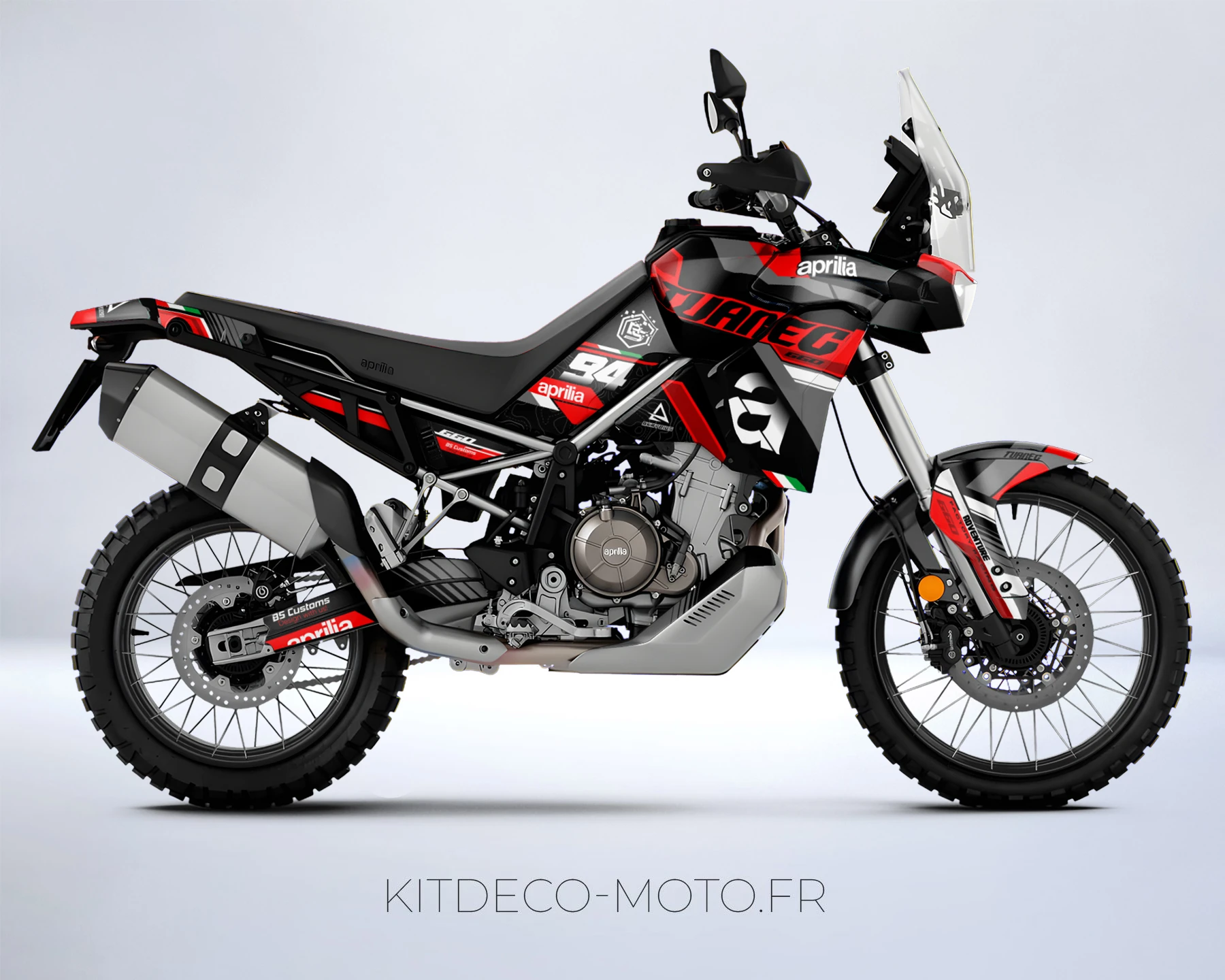 kit déco aprilia tuareg 660 – race rouge