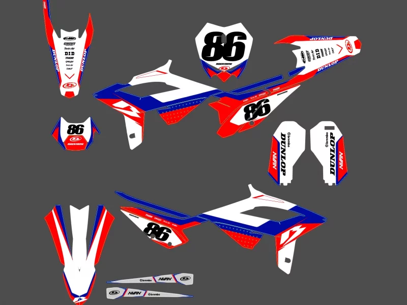 kit déco beta (2020 2022) race blanc