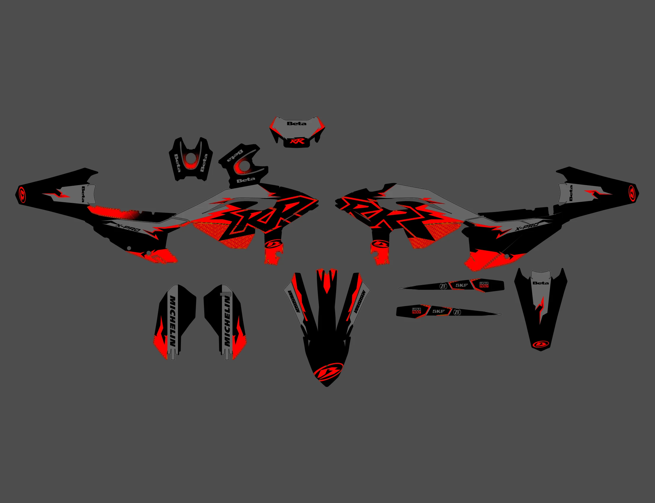 kit déco beta (2025) race rouge