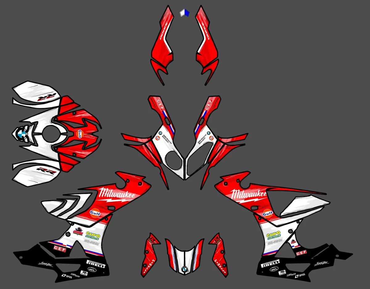 kit déco bmw s1000rr milk