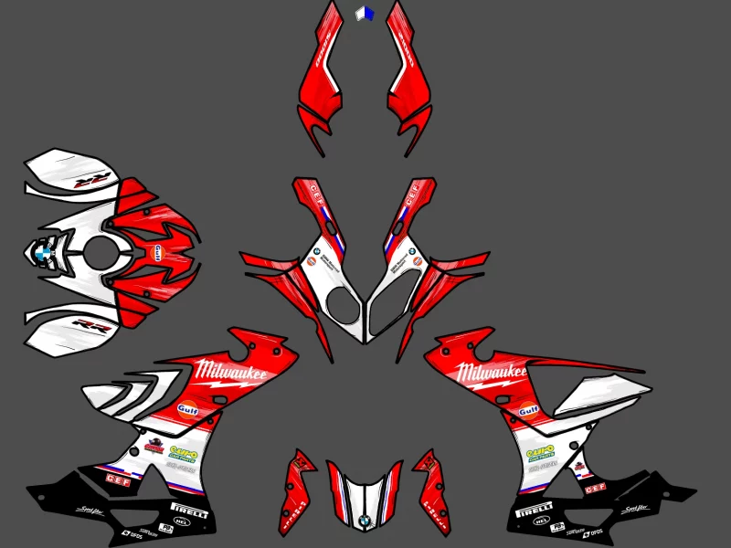 kit déco bmw s1000rr milk