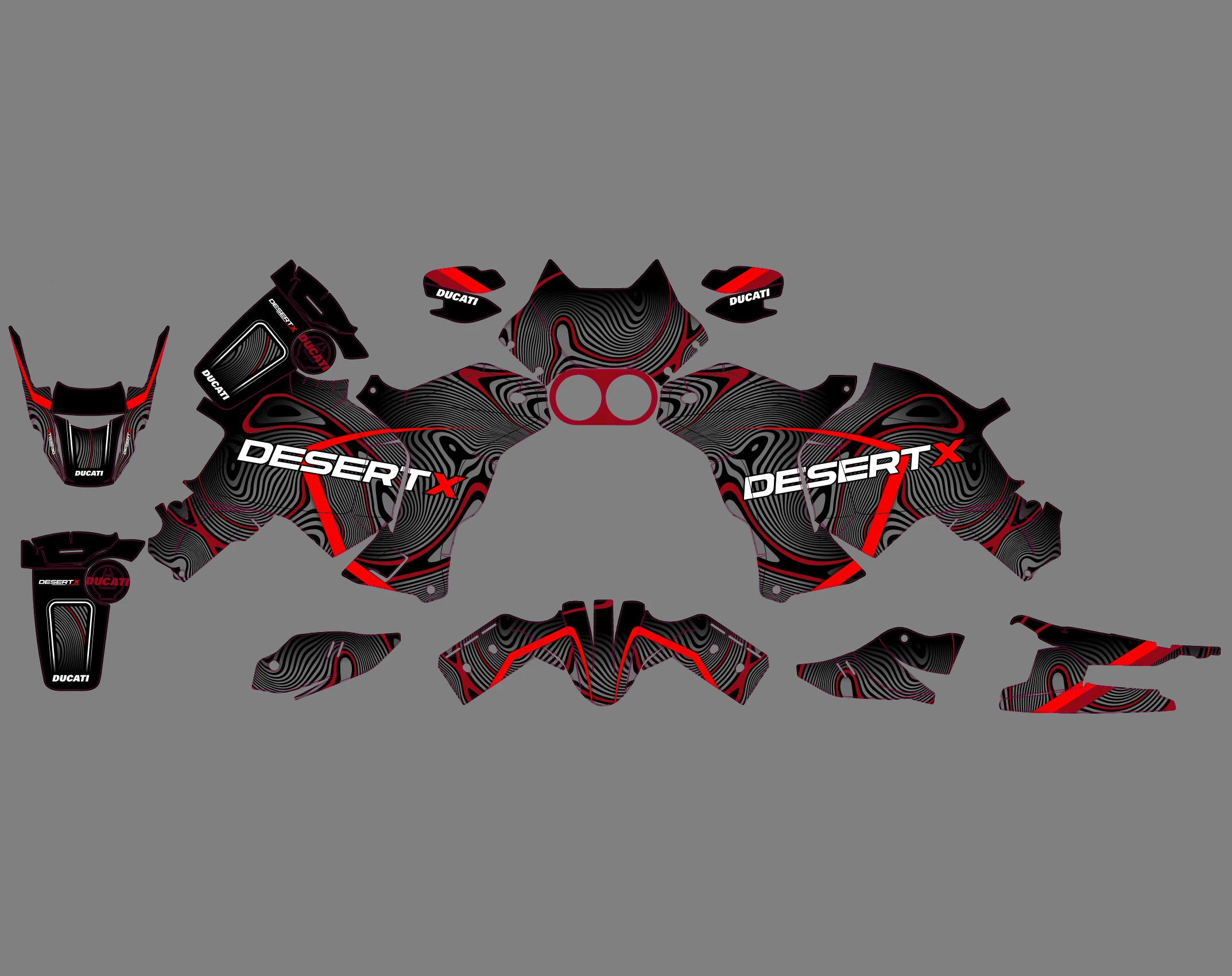 kit déco ducati desert x poly