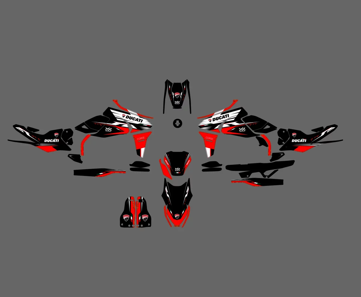 kit déco ducati hypermotard 698 mono race blanc
