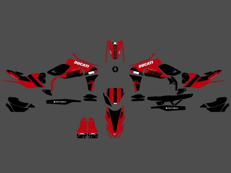 kit déco ducati hypermotard 698 mono race rouge