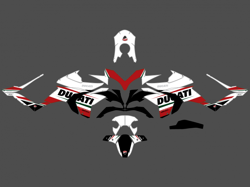 kit déco ducati multistrada 1200 (2010 2014) track