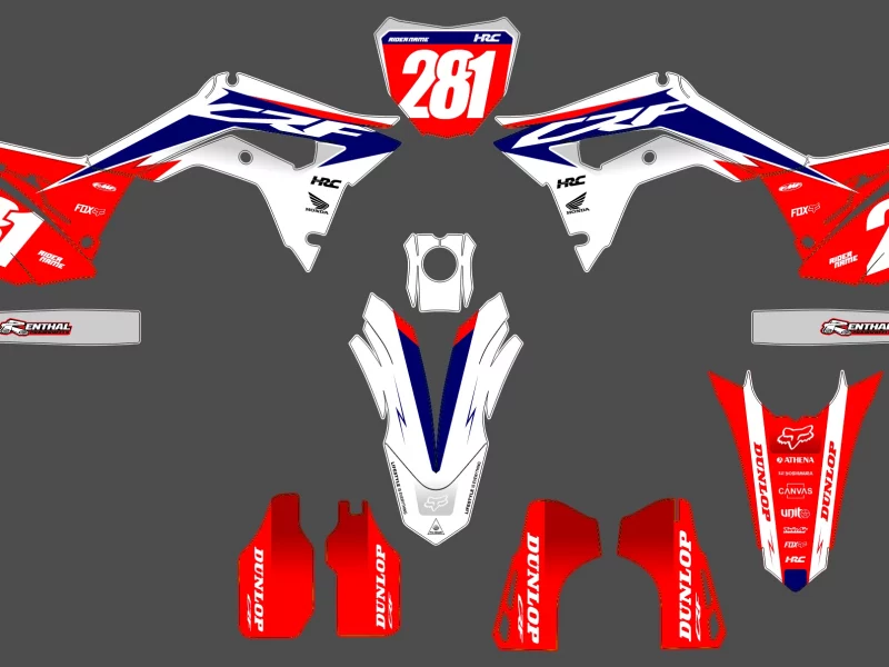 kit déco honda 250 crf (2018 2021) – bi color