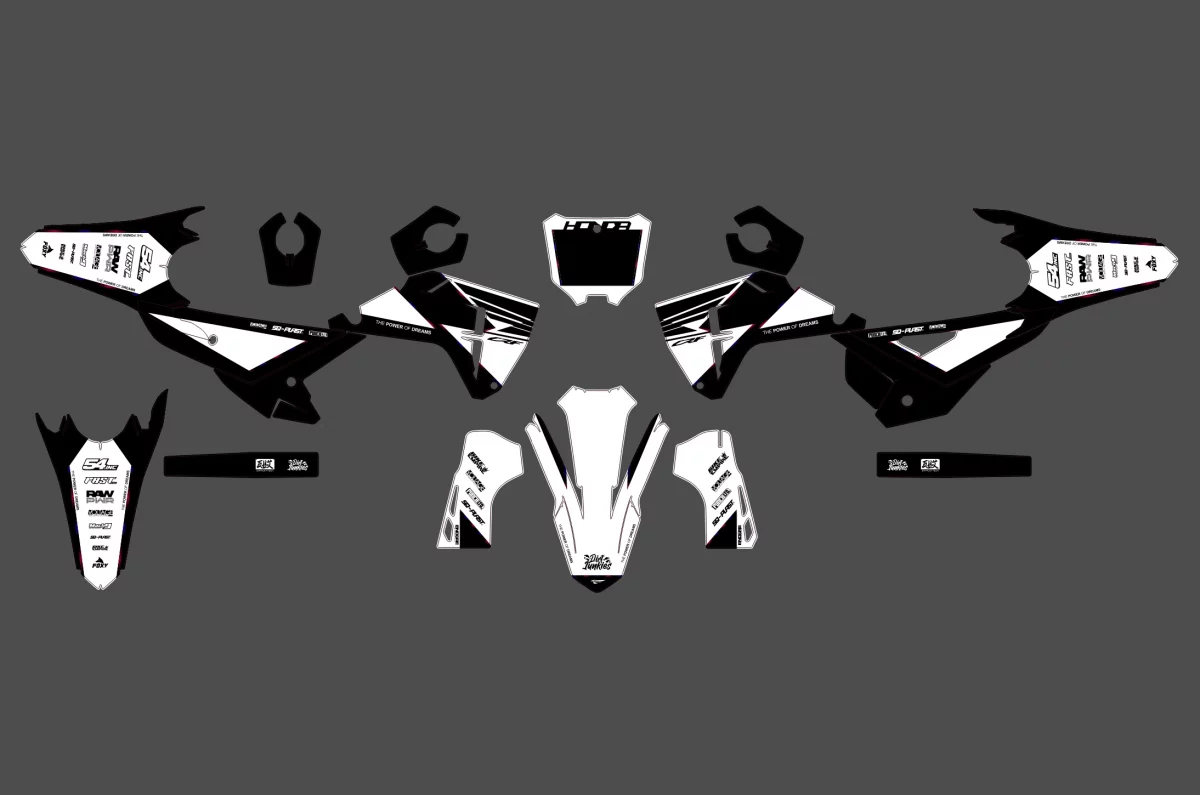 kit déco honda 450 crf (2025) – factory blanc