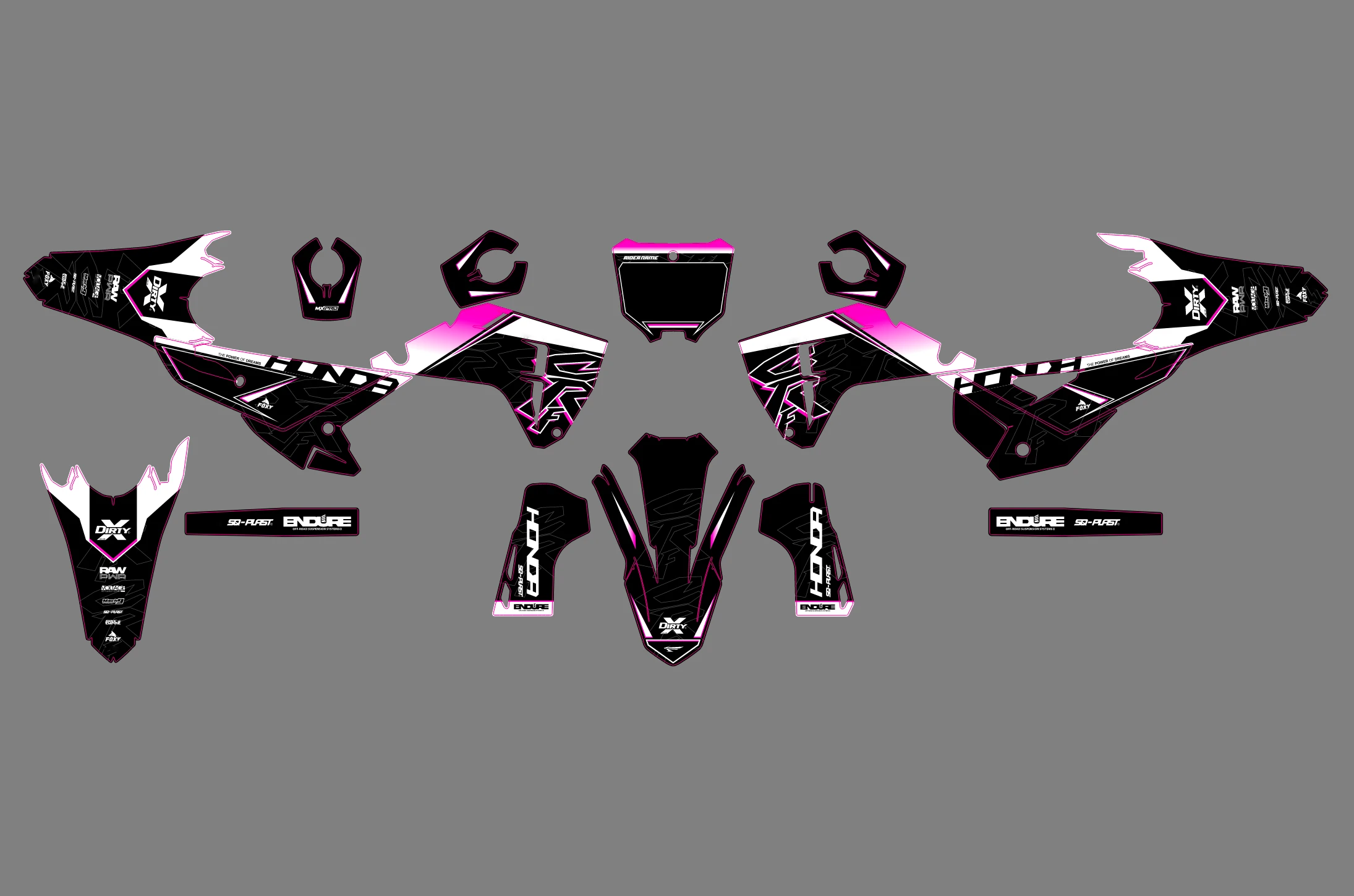 kit déco honda 450 crf (2025) – gradiant