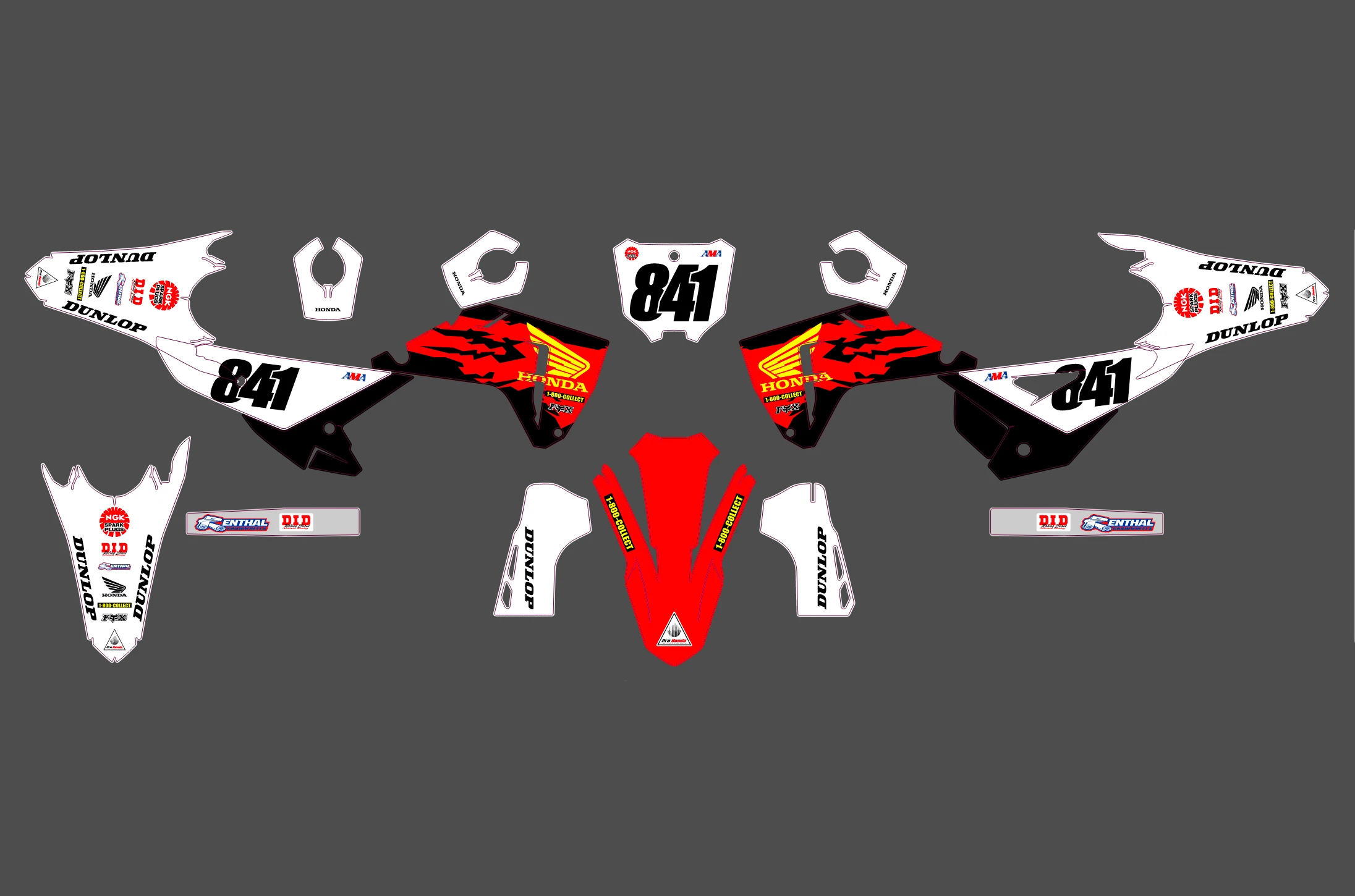 kit déco honda 450 crf (2025) – replica
