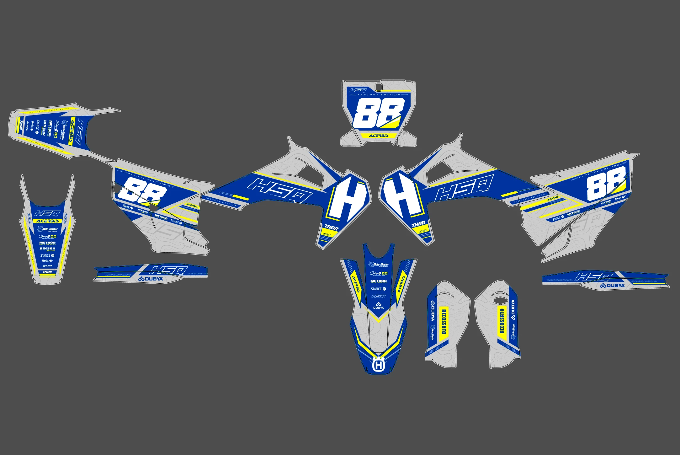 kit déco husqvarna te / fe (2020 2023) craft #2