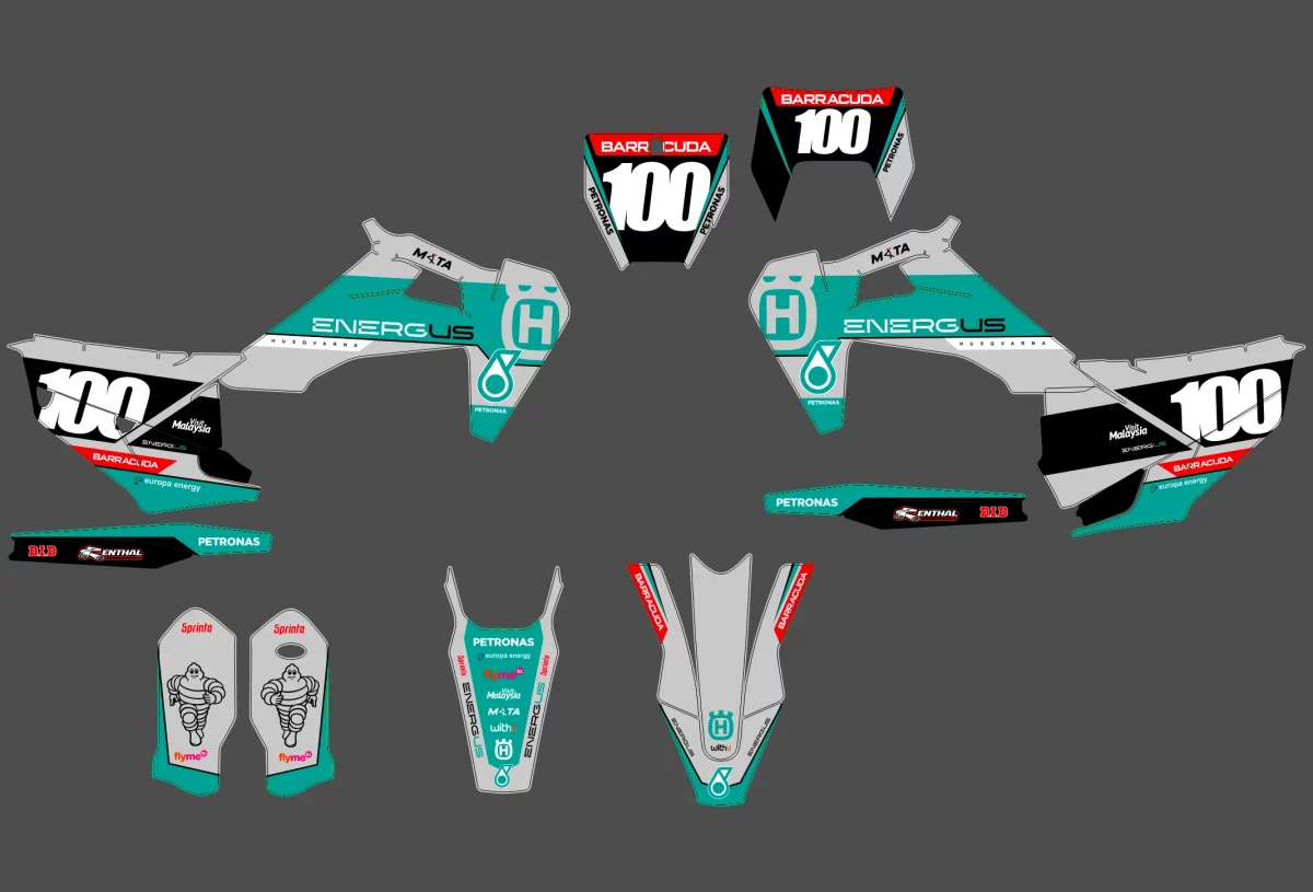 kit déco husqvarna te / fe (2020 2023) petronas