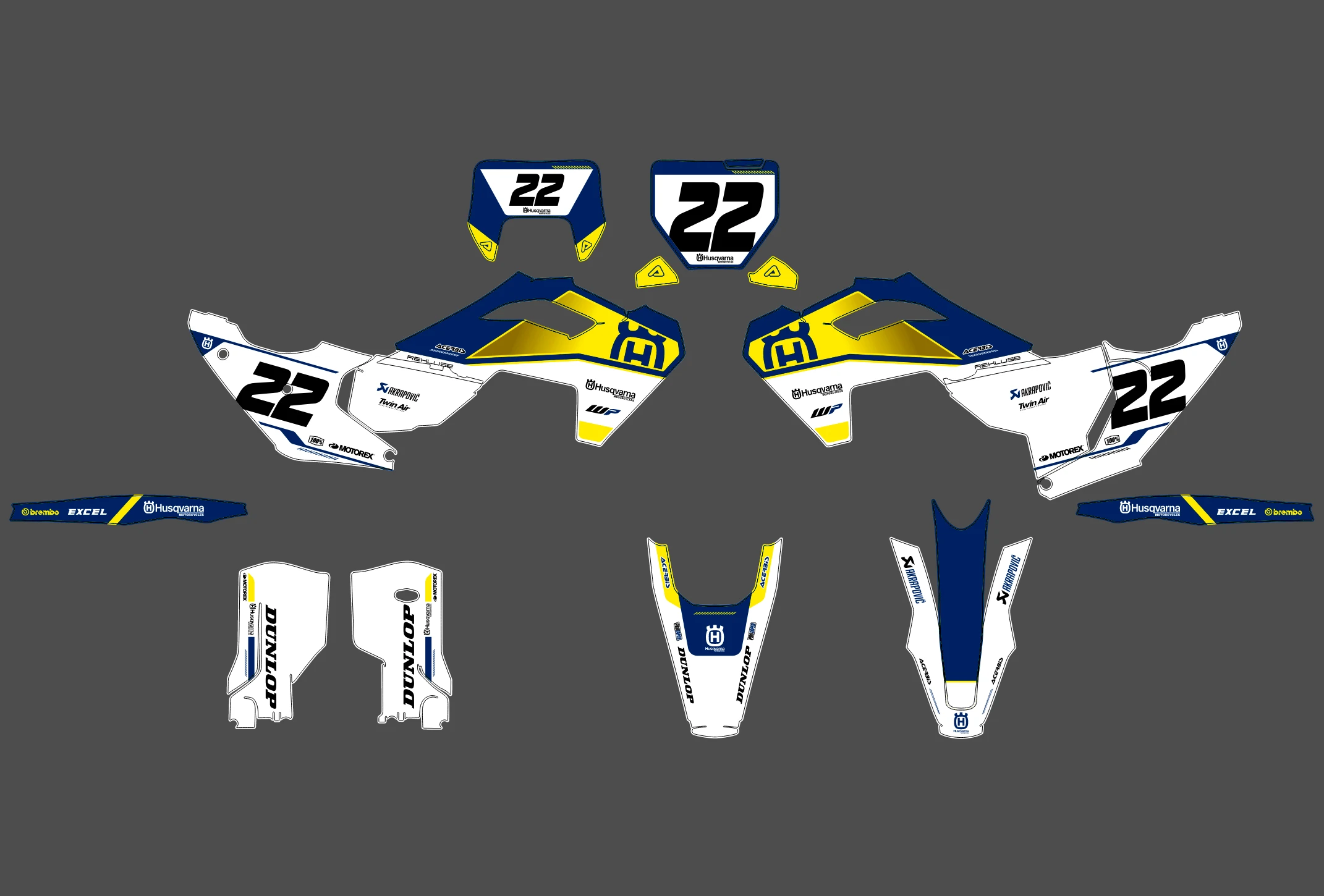kit déco husqvarna tc / fc (2023 2024) craft
