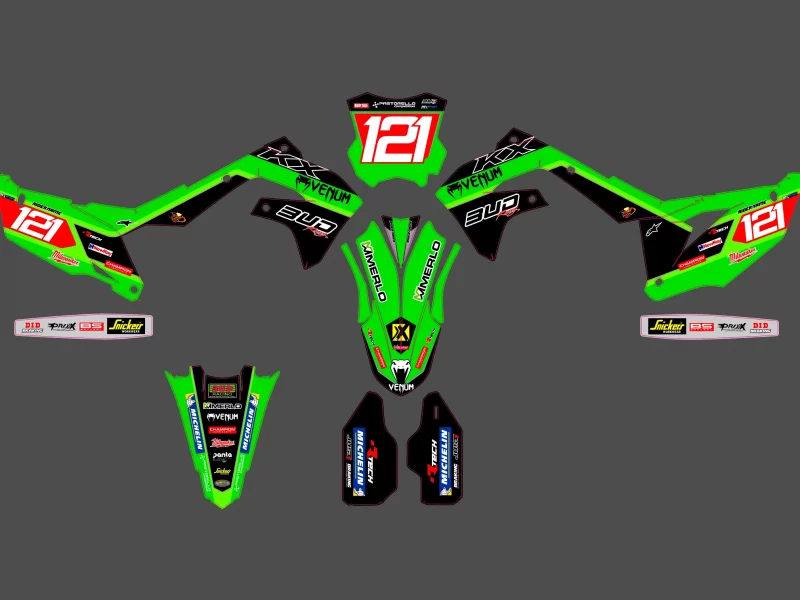 kit déco kawasaki 450 kxf (2019 2023) racing
