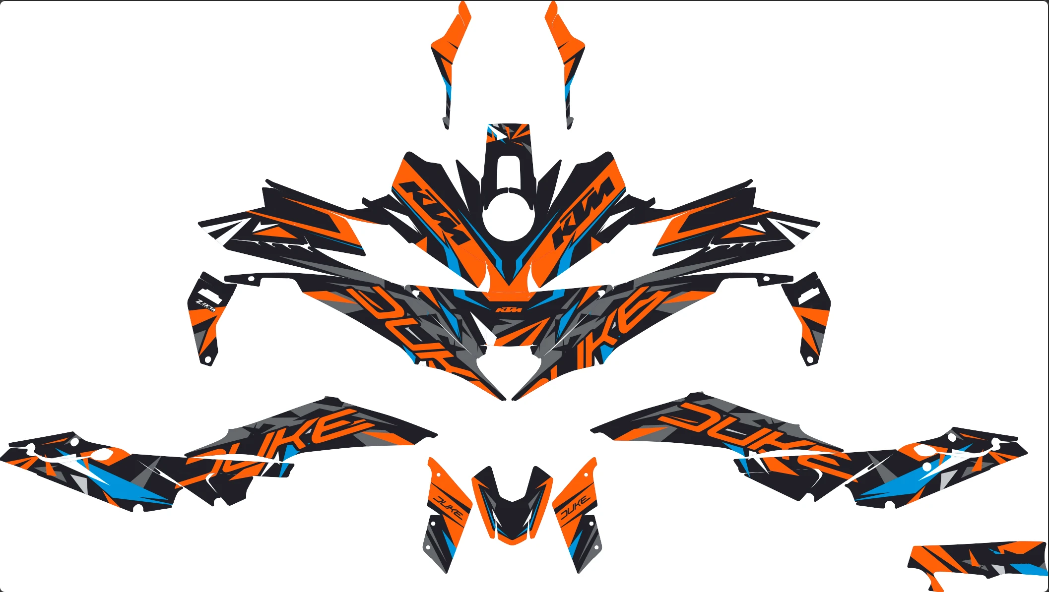 kit déco ktm 1390 r superduke race