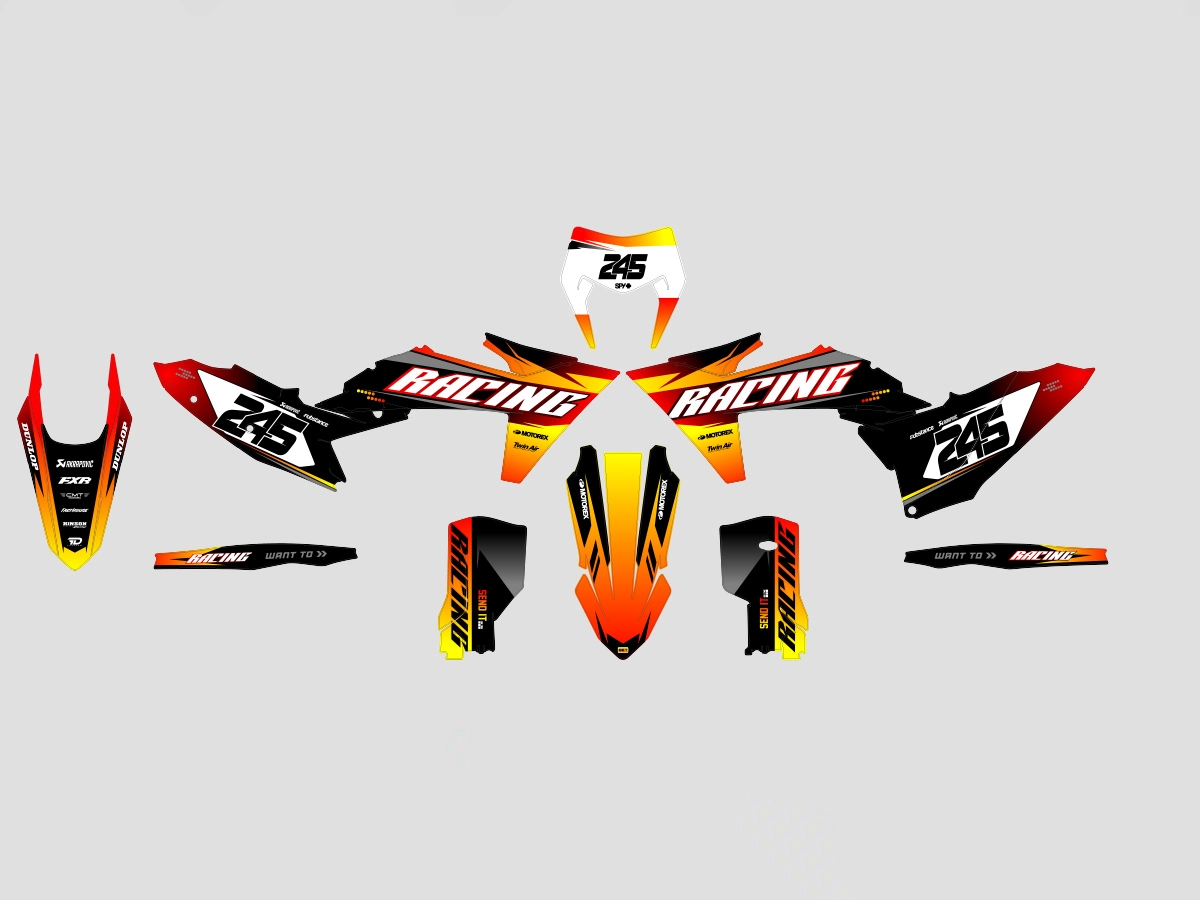 kit déco ktm exc / exc f (2024 2025) miami