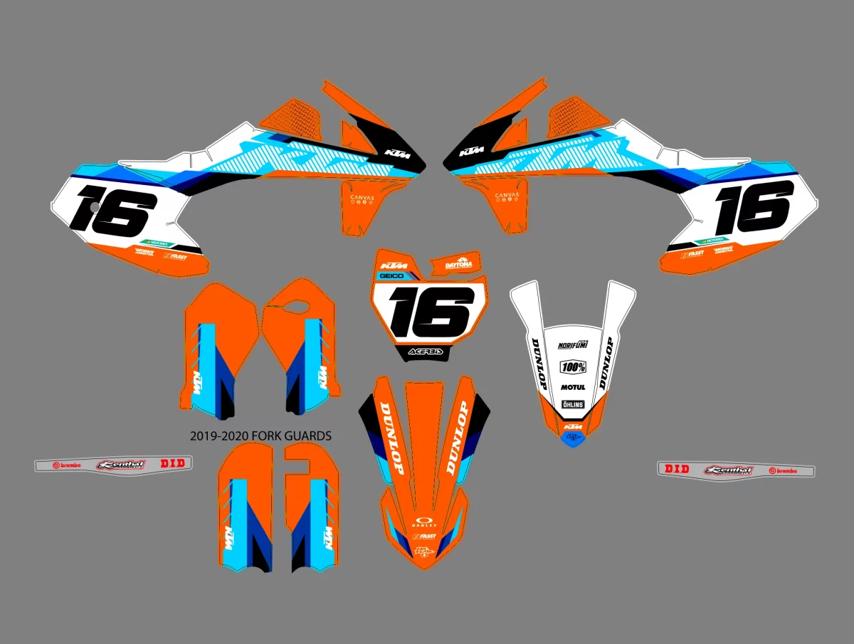 kit déco ktm 50 sx (2016 2023) fast