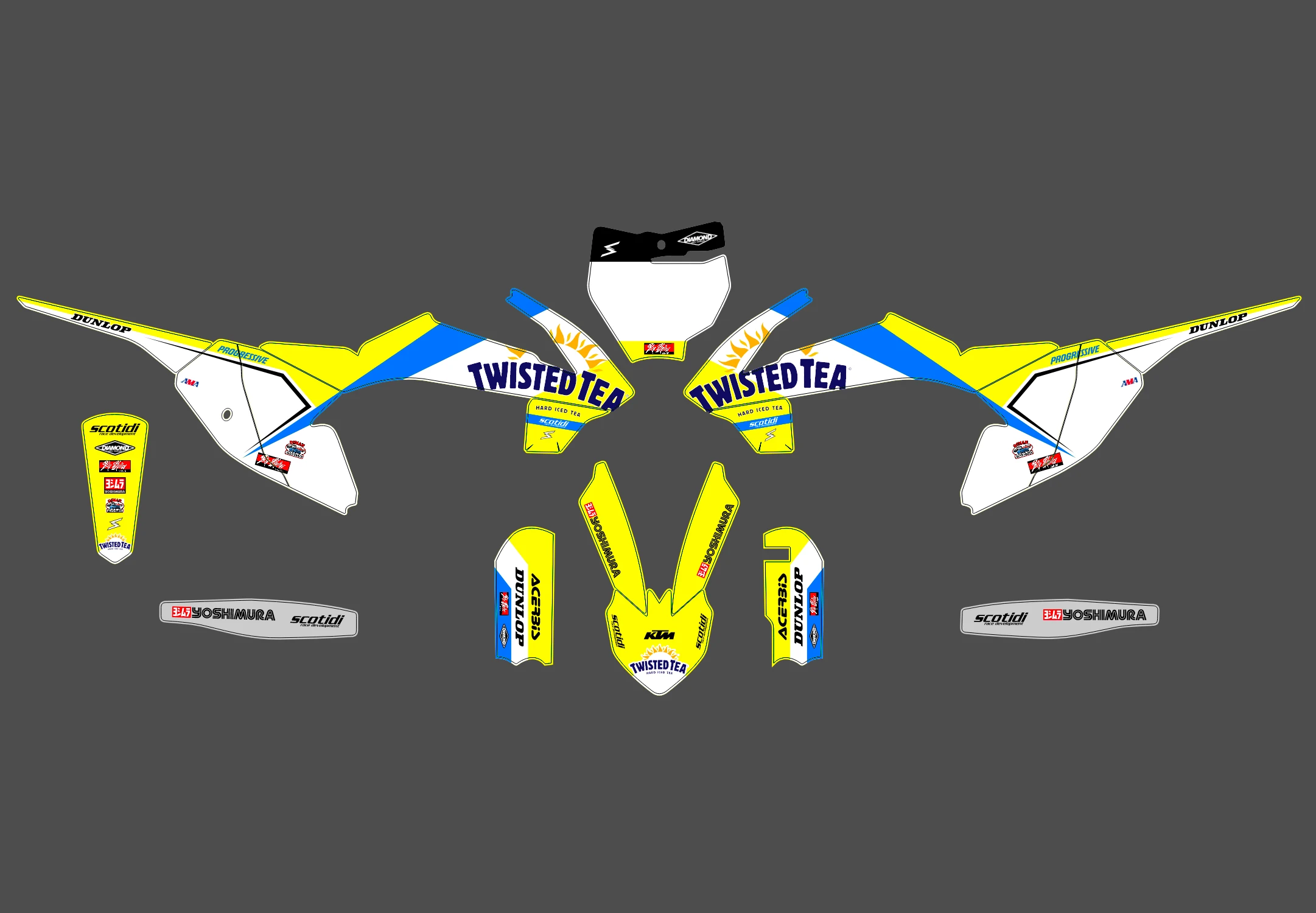 kit déco ktm 65 sx (2009 2015) twisted