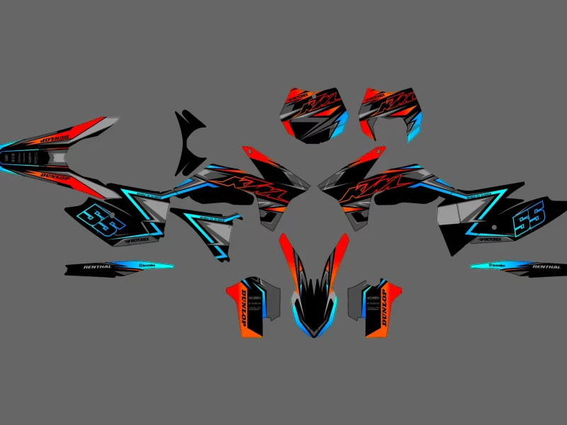 kit déco ktm sx / sxf (2011 2012) bi color