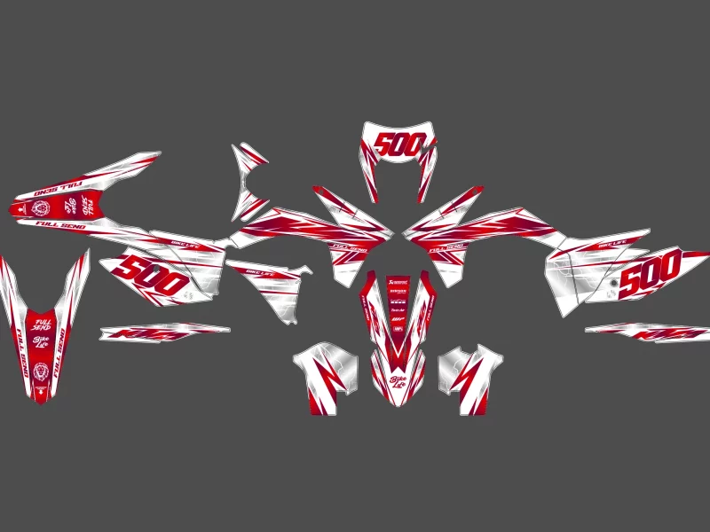 kit déco ktm sx / sxf (2011 2012) stark rouge