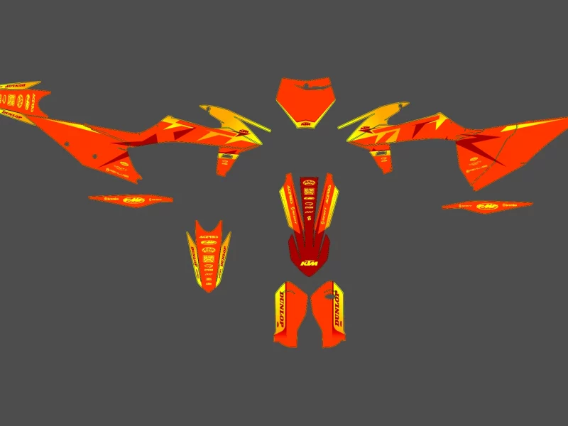kit déco ktm exc / exc f (2020 2023) poly