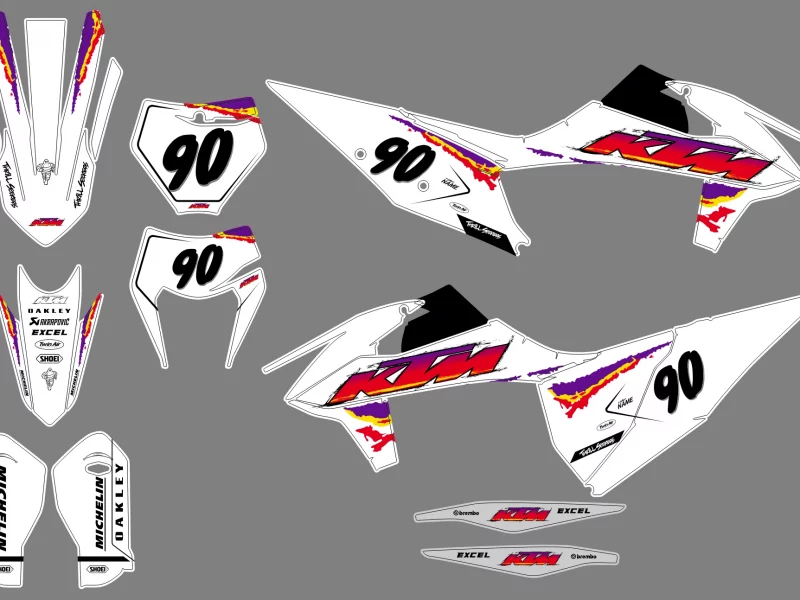 kit déco ktm exc / exc f (2020 2023) replica