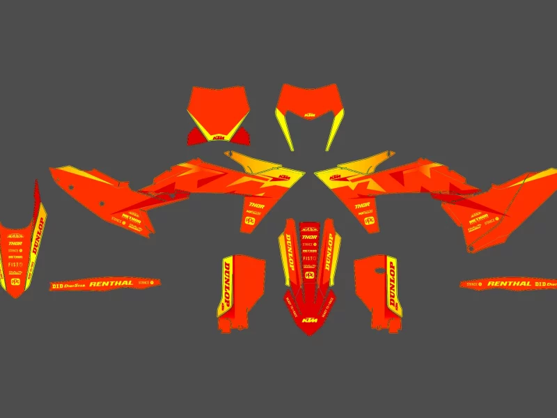 kit déco ktm exc / exc f (2024 2025) lyka