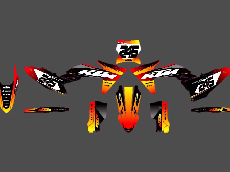 kit déco ktm exc / exc f (2024 2025) miami