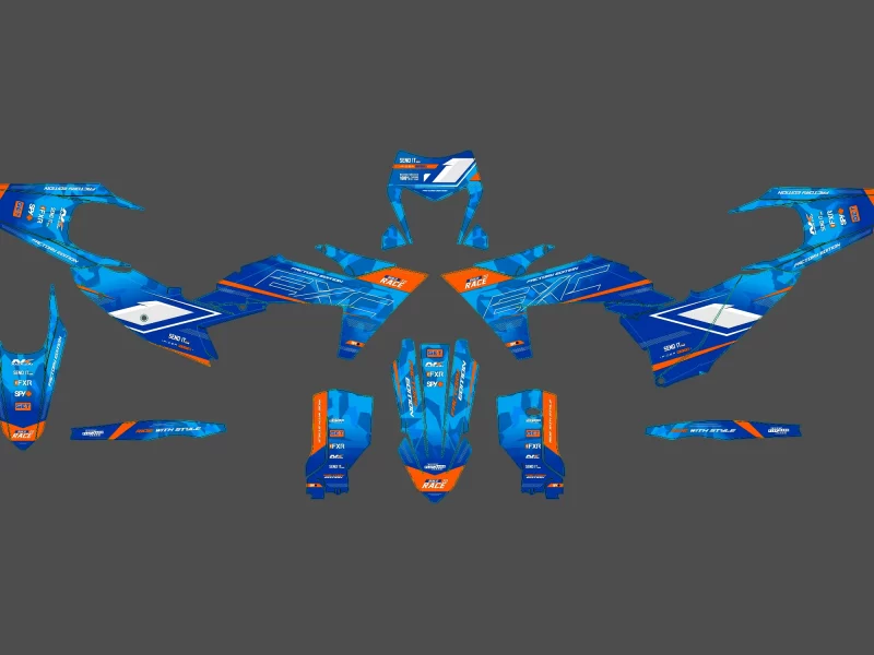 kit déco ktm exc / exc f (2024 2025) ocean #2