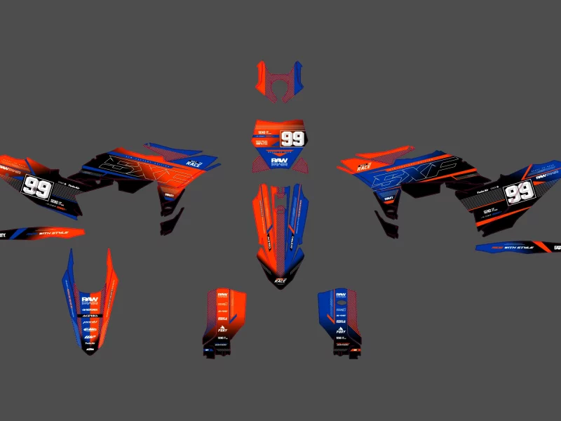kit déco ktm sx / sx f (2025) bi color