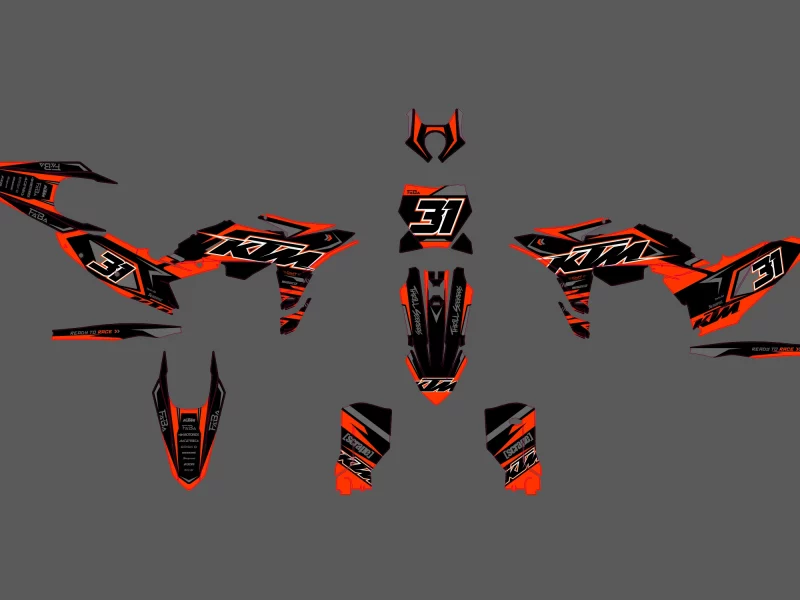kit déco ktm sx / sx f (2025) race orange